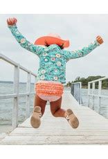 RUFFLE BUTTS LONG SLEEVE ZIPPER RASH GUARD BIKINI Poco Loco