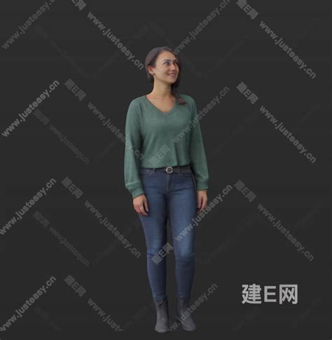 现代女人3d模型下载 Id105797748 建e网3d模型