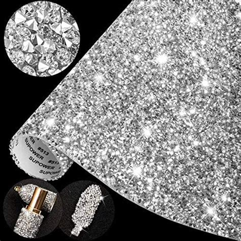 Whaline Pcs Bling Crystal Rhinestones Sticker Sheet Self Adhesive