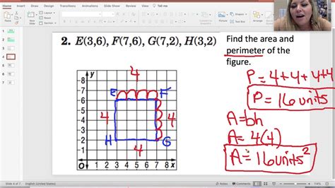 6th Grade Polygons On The Coordinate Plane Youtube