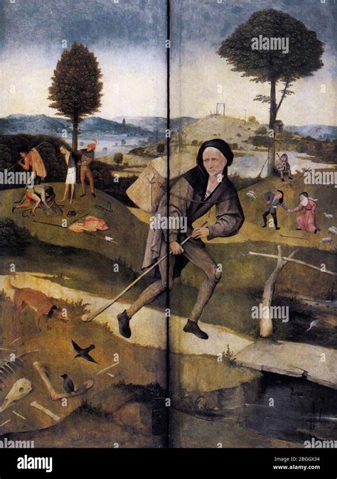 Hieronymus Bosch - Triptych of Haywain (outer wings Stock Photo - Alamy