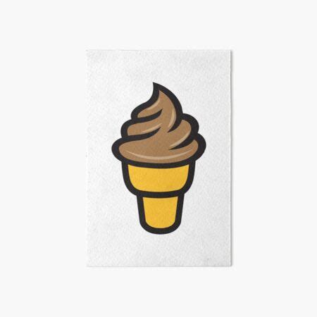 Chocolate Ice Cream Cone Naked Art Board Print By Artofdissent