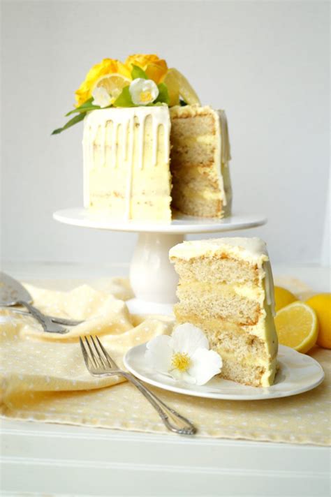 Vegan Lemon Curd Layer Cake The Baking Fairy