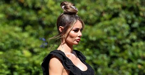 Towie Babe Chloe Sims Flashes Side Boob In Plunging Dress As She Glams Up For Filming Daily Star