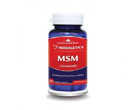 Msm 60 Capsule Herbagetica La 2240lei Nutriplantmedro