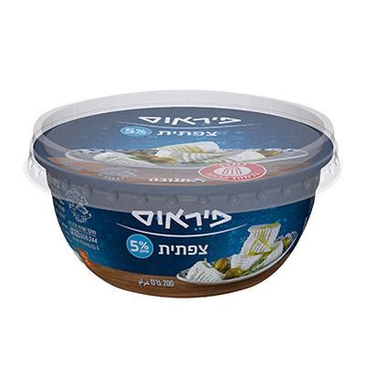 Fuder - פיראוס גבינה צפתית 5%, תנובה ערך תזונתי