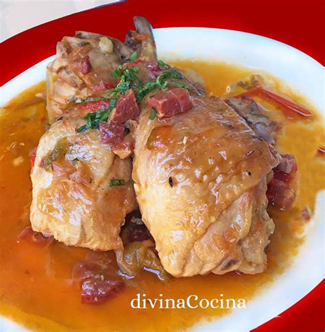 Receta De Pollo Al Chilindr N Divina Cocina