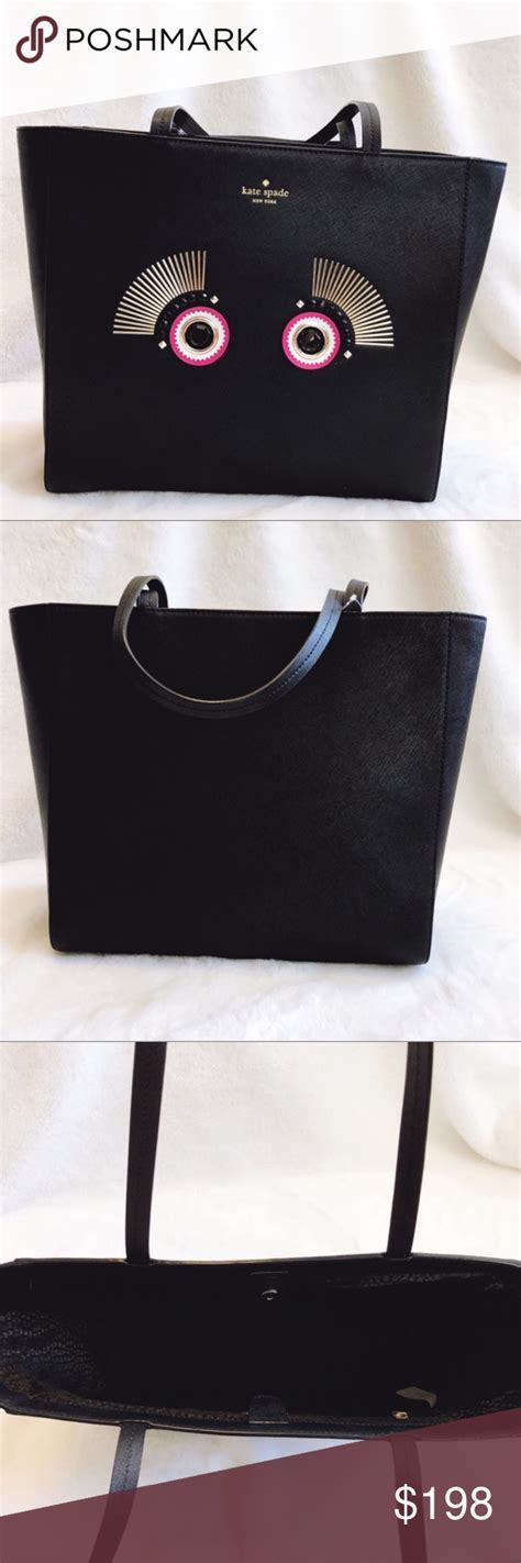 Kate Spade Black Monster Lizzey Warm And Fuzzy Bag Brand Kate Spade Original Price 329 Size 16