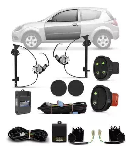 Kit Vidro Eletrico Ford Ka 2 Pt 2002 A 2014 Trava Eletrica