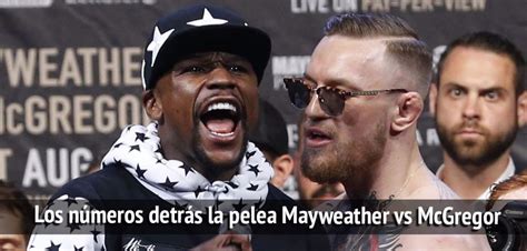 Los Números Detrás De La Pelea Mayweather Mcgregor Pelea Del Siglo