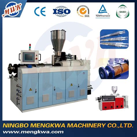 Pvc Plastic Series Conical Twin Screw Plastic Extrusion Making Machine