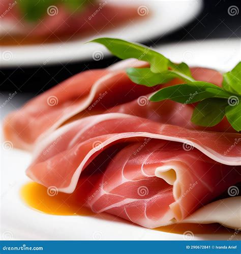 Italian Prosciutto Crudo Or Spanish Jamon Jerked Meat Serrano Ham