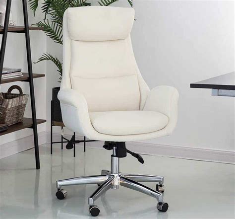 12 White Leather Office Chairs for Modern Office