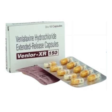 Venlor Xr 37 5 Mg Capsule Packaging Size 1 10 Tablets At Rs 66 02 Stripe In Nagpur