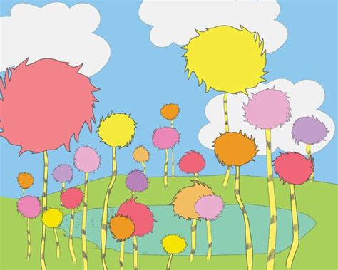 Truffula Trees The Lorax Dr Seuss Instant Download Jpeg By