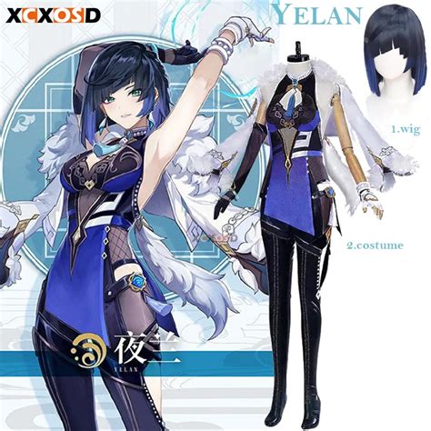 Xcxosd Genshin Impact Yelan Cosplay Costumes Valley Orchid New