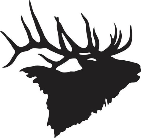 Elk Head Stencil