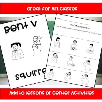 ASL Handshape Alphabet & Activity Pages by APlusHomeTutoring | TPT