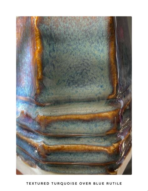 Textured Turquoise Over Blue Rutile Ceramics Ideas Pottery Glazes