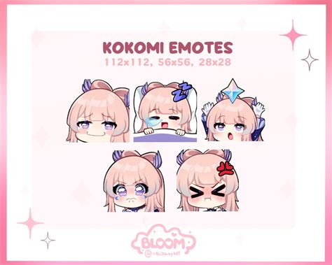 Kokomi Emotes Genshin Impact Emotes Kokomi Genshin Impact Etsy