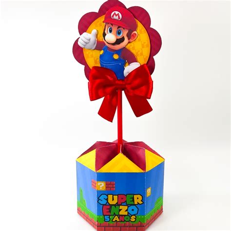 Centro De Mesa Super Mario Kit Centros De Mesa Super Mario Shopee Brasil