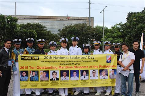 pinoy seafarers' rights: 2015 Ten Outstanding Maritime Students of the Philippines (TOMSP)