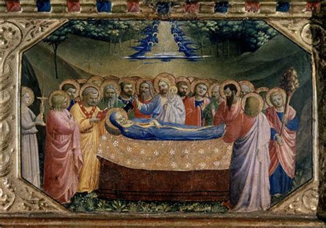 Fra Angelico L Annonciation D Tail De La Dormition De La Vierge