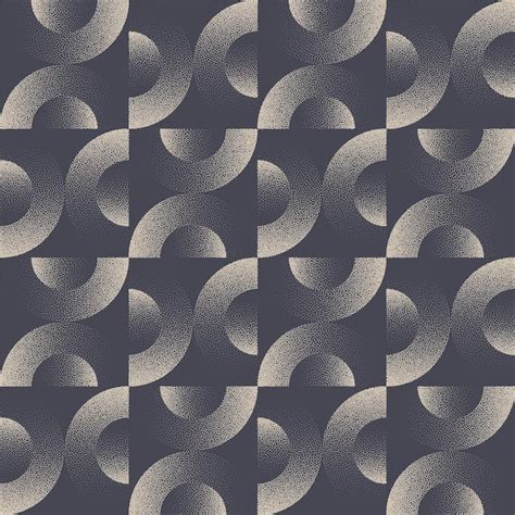 Premium Vector Bauhaus Graphic Geometry Seamless Pattern Vector Dot