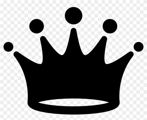 queen crown black  white clipart