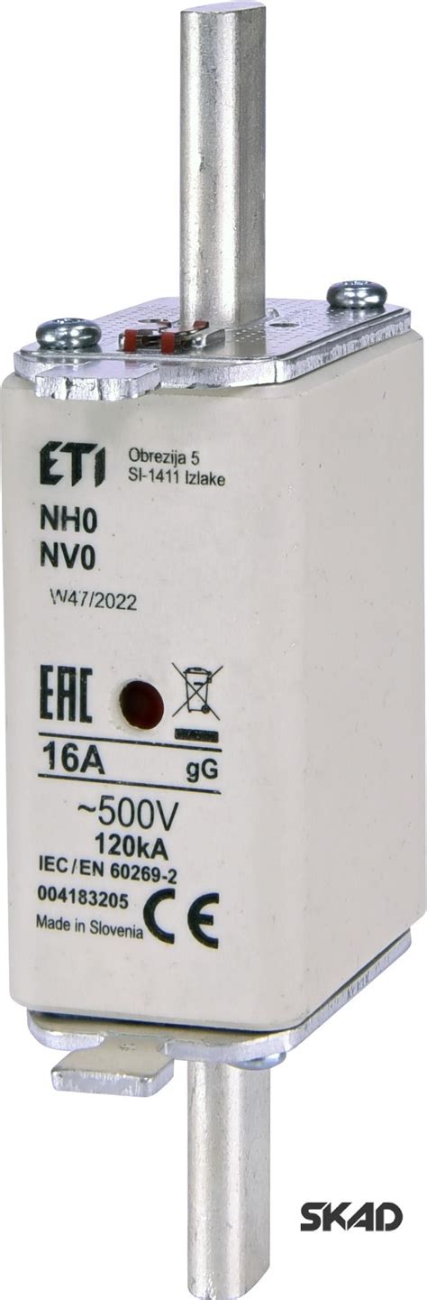 Предохранитель ETI NH1C gG 6A/500V купить в Киеве и по Украине, цены на ...