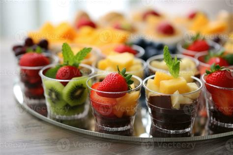 dessert and fruits on catering Food Photography 26558556 Stock Photo at