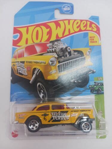 Hot Wheels 2023 HW Gassers 1 5 Yellow 55 Chevy Ubuy India