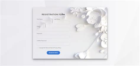 Registration Form Template Html And CSS With Code