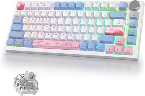 Amazon IRoboosta 400PRO 75 Wireless Creamy Mechanical Keyboard Pink Gasket Hot Swappable