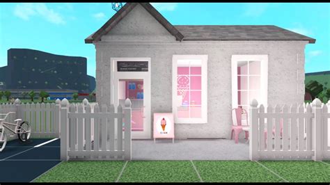 Building A Ice Cream Shop In Bloxburg Youtube