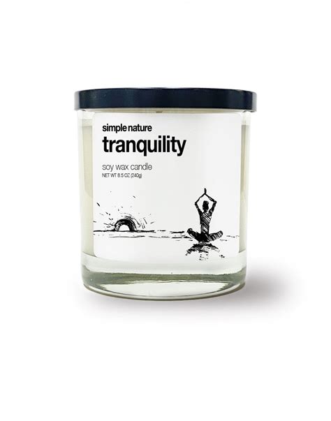 Tranquility Soy Wax Candle — simple nature candles