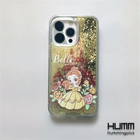 The Hood Iphone Pro Max Disney Princess Belle Liquid Glitter