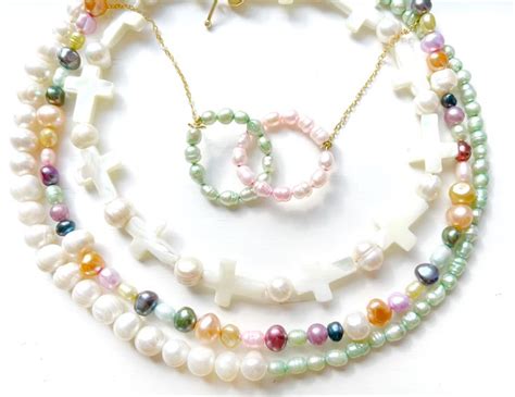 Colorful Retro Style Pearl Jewelry