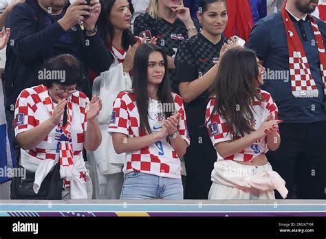 LUSAIL STADIUM KATAR DEZEMBER 13 Kroatische Fans Waren Nach Dem