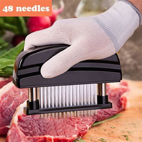 48 Blades Needle Meat Tenderizer Stainless Steel Knife Meat Beaf Steak