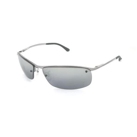 Shop Ray Ban Rb3183 Mens Gunmetal Frame Polarized Silver Mirror Lens Sunglasses Free Shipping