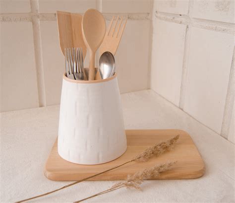 Utensil Holder Ceramic Utensil Holder Utensil Crock Kitchen Etsy