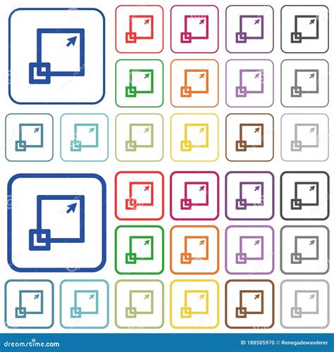 Maximizar Los Iconos De Color Plano Con El Borde De La Ventana