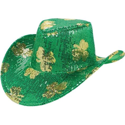 Sequin Shamrock Cowboy Hat 12in X 14in Party City