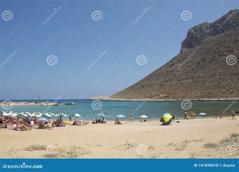 Kreta Stavros 7 August 2018 Stavros Strand Auf Kreta Insel