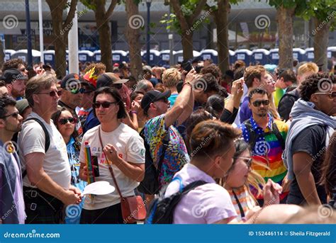 San Francisco Gay Pride Festival Editorial Stock Image Image Of Civic Bisexual 152446114