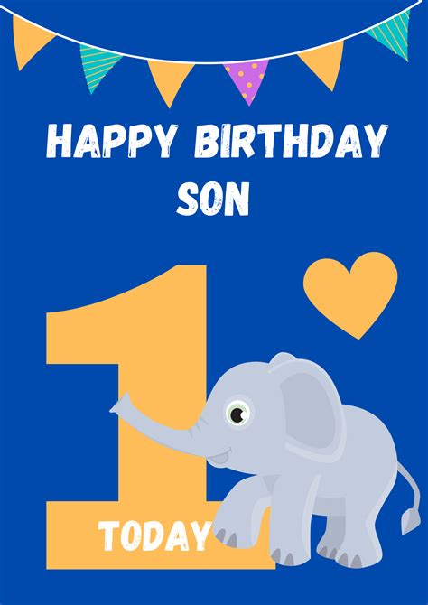 Happy 1st Birthday Son