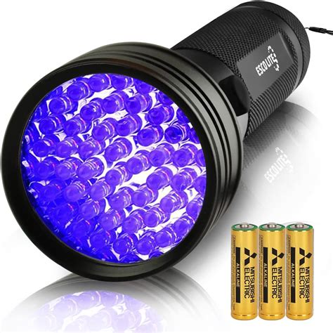 Escolite Black Light UV Flashlight UV Lights 51 LED Ultraviolet