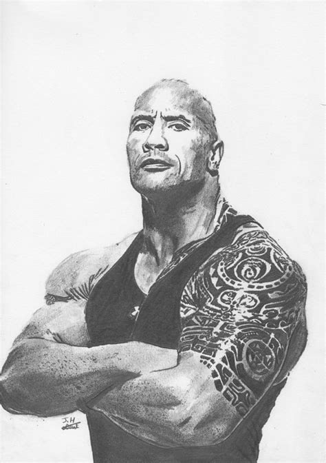 Dwayne Johnson By Fantomas In 2021 Dwayne Johnson Celebrity Drawings