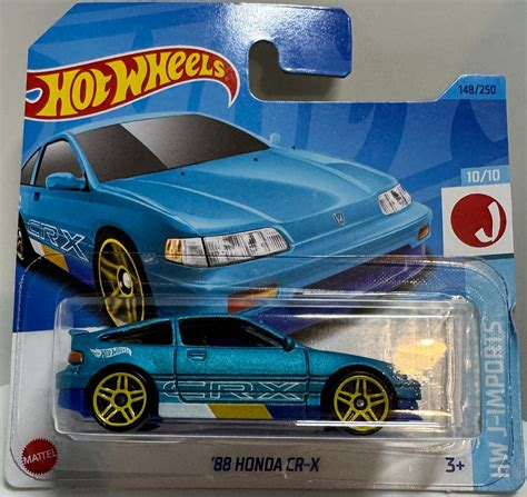 Hot Wheels J IMPORTS Honda CR X BLUE Th Scale Model MattsBrickMocs